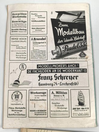 "Die Seekiste"- Zeitschrift zur Förderung des Schiffsmodellbaus Heft 10, 3. Jahrgang, 5. Oktober 1943