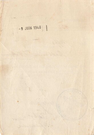 Bescheinigung über die Einbehaltung des Soldbuch von...