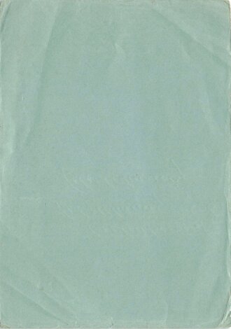 Bescheinigung über Freisein von Ungeziefer, datiert...