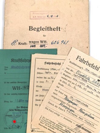 "Begleitheft für einen Personenkraftwagen der...