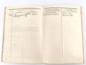 "Begleitheft für einen Personenkraftwagen der Wehrmacht" mit Kraftfahrzeugschein und Fahrbefehl, datiert 1944