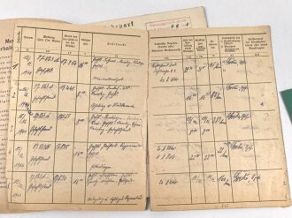 "Begleitheft für einen Personenkraftwagen der Wehrmacht" mit Kraftfahrzeugschein und Fahrbefehl, datiert 1944