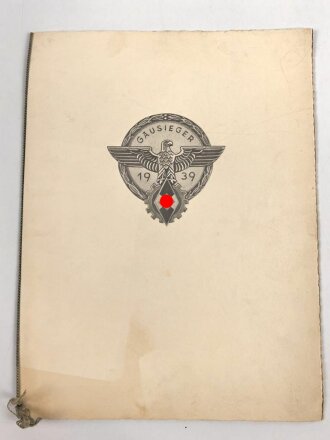 Kriegsmarine, Gruppe Urkunden eines Trägers der Marine Frontspange in bronze