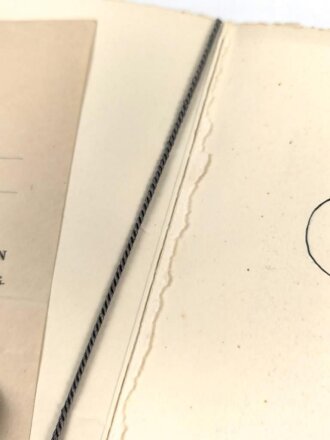 Kriegsmarine, Gruppe Urkunden eines Trägers der Marine Frontspange in bronze