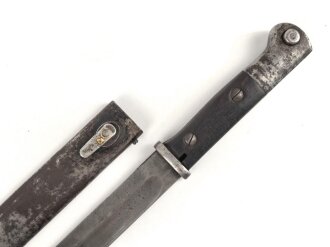 1. Weltkrieg, Seitengewehr 14. gereinigtes Stück, Hersteller Odeon