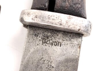 1. Weltkrieg, Seitengewehr 14. gereinigtes Stück, Hersteller Odeon