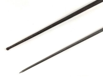 Frankreich, Epee Seitengewehr Modell 1886 Lebel, in Koppelschuh