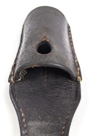 Koppelschuh zum Seitengewehr M84/98 für k98 der Wehrmacht. getragenes , dunkelbraunes Stück, datiert 1939