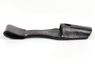 Koppelschuh zum Seitengewehr M84/98 für k98 der Wehrmacht. getragenes , dunkelbraunes Stück, datiert 1939