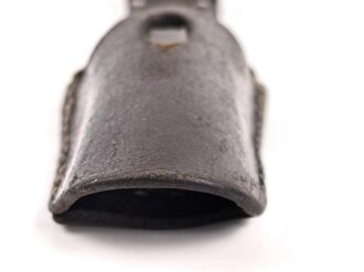 Koppelschuh zum Seitengewehr M84/98 für k98 der Wehrmacht. getragenes , dunkelbraunes Stück, datiert 1939