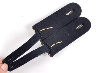 Kriegsmarine, Paar Schulterstücke, dunkelblaues Tuch