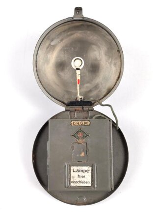 1.Weltkrieg , " Perlux " Taschenlampe. Originallack, Funktion nicht geprüft