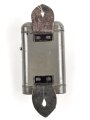 Taschenlampe ohne Bezeichnung, Originallack, Funktion nicht geprüft, vermutlich aus der Zeit des 1. Weltkrieg