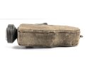 Dynamo Taschenlampe ohne Bezeichnung, Originallack, Funktion nicht geprüft, vermutlich aus der Zeit des 1. Weltkrieg