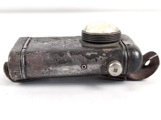 1. Weltkrieg, Taschenlampe "Ricco" , Originallack, Funktion nicht geprüft