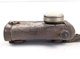 1. Weltkrieg, Taschenlampe "Militaria" , Originallack, Funktion nicht geprüft