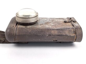 1. Weltkrieg, Taschenlampe "Militaria" , Originallack, Funktion nicht geprüft