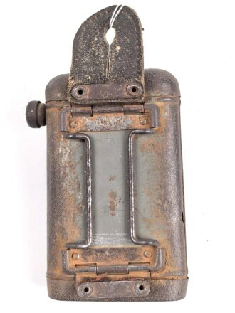 1. Weltkrieg, Taschenlampe "Militaria" , Originallack, Funktion nicht geprüft