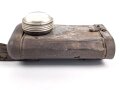 1. Weltkrieg, Taschenlampe "Militaria" , Originallack, Funktion nicht geprüft