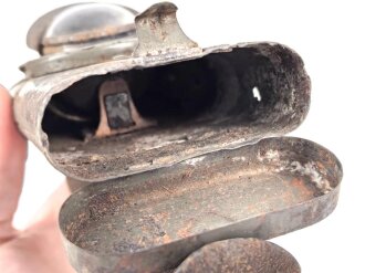 1. Weltkrieg, Taschenlampe "Tarnkapp" , Originallack,  Funktion nicht geprüft