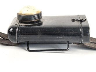 1. Weltkrieg, Taschenlampe "Militaria" , Überlackiert, Funktion nicht geprüft