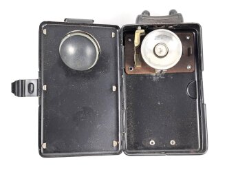 Taschenlampe "Daimon Telko Duo" Originallack, Eigentumsvermerk " Reichsbahndirektion Stuttgart"  Funktion nicht geprüft