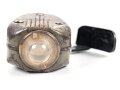Dynamo Taschenlampe Wehrmacht, Gefertigt in Holland unter deutscher Besatzung. Funktioniert, Feststellhebel fehlt