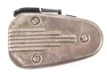 Dynamo Taschenlampe Wehrmacht, Gefertigt in Holland unter deutscher Besatzung.  Birnchen und abdeckung fehlt, Funktion nicht geprüft