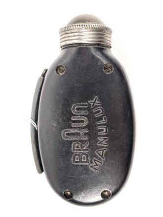Dynamo Taschenlampe aus brauner Preßmasse....