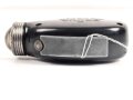 Dynamo Taschenlampe aus brauner Preßmasse. Hersteller "MANULUX" Funktioniert.