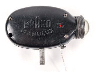Dynamo Taschenlampe aus brauner Preßmasse....