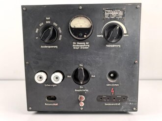 Sendegleichrichter S.Gl.T 100 datiert 1941. Optisch einwandfrei, Funktion nicht geprüft. Stromversorgung für 100 Watt Sender