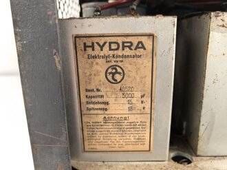 Sendegleichrichter S.Gl.T 100 datiert 1941. Optisch einwandfrei, Funktion nicht geprüft. Stromversorgung für 100 Watt Sender
