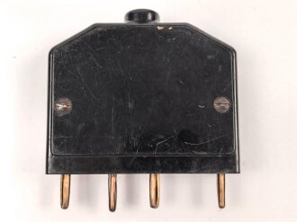 Stecker für Senderanschluß am Sendegleichrichter S.Gl.T 100 ,  Stromversorgung für 100 Watt Sender