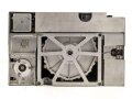 Tornister Empänger Berta ,Sonderausführung  " Spez. 976 BS" datiert 1941.  Gehäuse überlackiert, Frontplatte Originallack. Funktion nicht geprüft