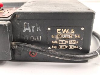 Wechselrichter EW.b zum Tornister Empfänger Berta. Originallack,datiert 1944,  Funktion nicht geprüft