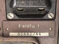 Feldfunksprecher f datiert 1944. Original lackiertes Stück, optisch einwandfrei, Funktion nicht geprüft, ungereinigt