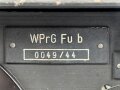Prüfgerät für Feldfunkgeräte b "WPrG Fu b"  Wehrmacht, datiert 1944. Extrem selten, mit ist kein weiteres Gerät bekannt. Originallck, Funktion nicht geprüft