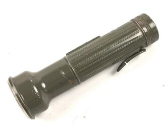 Deutschland nach 1945, Stabtaschenlampe " CRONE" . Gesamtlänge 19cm, Originallack, Funktion nicht geprüft