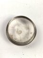 Batteriebetriebene Lampe in Lederetui, vermutlich Reichsbahn. Funktion nicht geprüft, Maße etwa 10 x 11 x 7cm