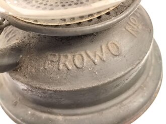 Laterne "Frowo 420" Ungereinigt, Originallack, Höhe ohne Griff etwa 37cm