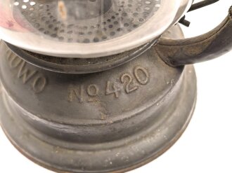 Laterne "Frowo 420" Ungereinigt, Originallack, Höhe ohne Griff etwa 37cm
