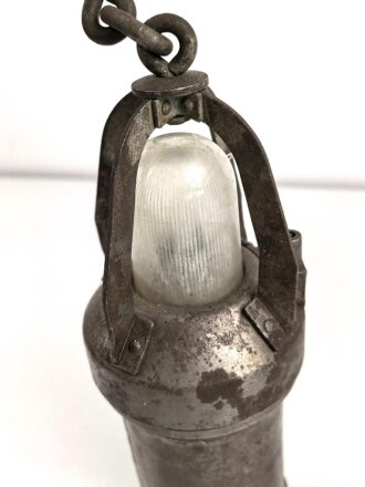 Luftwaffe Hinderniskennzeichnung , Panzerhandlampe Fl 56211.  Ungereinigtes Stück, KEIN VERSAND NACH ÜBERSEE