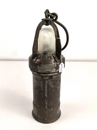 Luftwaffe Hinderniskennzeichnung , Panzerhandlampe Fl 56211.  Ungereinigtes Stück, KEIN VERSAND NACH ÜBERSEE
