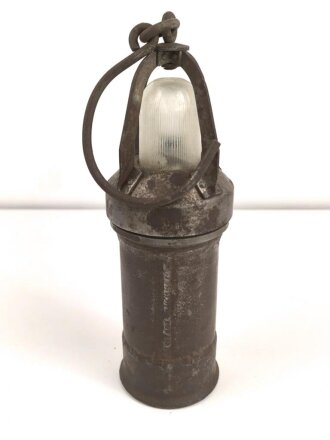 Luftwaffe Hinderniskennzeichnung , Panzerhandlampe Fl 56211.  Ungereinigtes Stück, KEIN VERSAND NACH ÜBERSEE