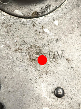 Luftwaffe Unterkunftslaterne aus Aluminium datiert 1939, ungereinigtes Stück