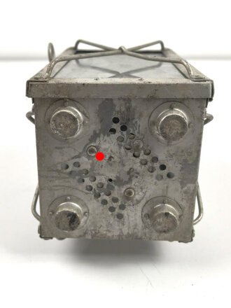 Luftwaffe Unterkunftslaterne aus Aluminium datiert 1938, ungereinigtes Stück