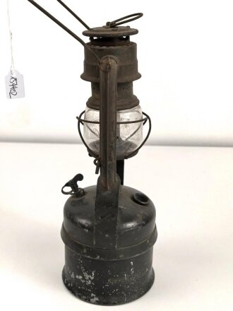 Laterne "Friemann & Wolf GmbH Zwickau" Originallck, Höhe ohne Griff etwa 29cm