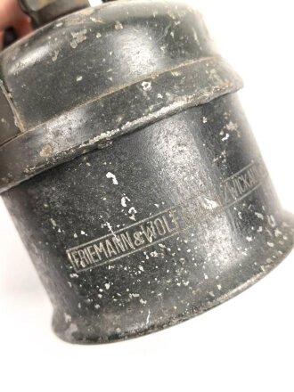 Laterne "Friemann & Wolf GmbH Zwickau" Originallck, Höhe ohne Griff etwa 29cm