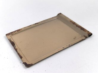 Abblendeinschub seitlich zur Einheitslaterne Stahl Wehrmacht. Ungereinigt. Originallack